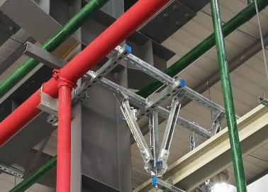 石龙该抗震支架的整体式支吊架结构协调性好